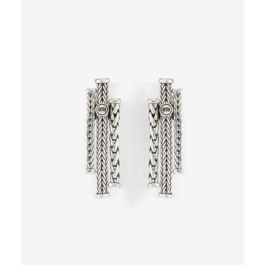 Buddha to Buddha Oorhangers Triple Mini Zilver Clearance