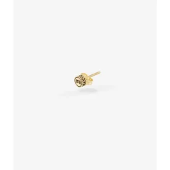 Buddha to Buddha Oorknopje Barbara Logo 14kt Goud Single Piece New