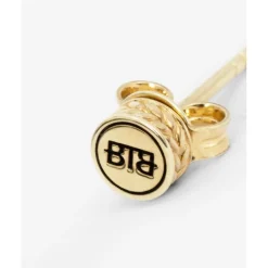 Buddha to Buddha Oorknopje Barbara Logo Verguld Single Piece Sale