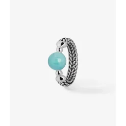 Buddha to Buddha Ring Batas Sphere Amazoniet New