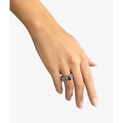 Buddha to Buddha Ring Chain Steen Onyx Clearance