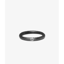 Buddha to Buddha Ring Dunia Hammered Zwart Fashion