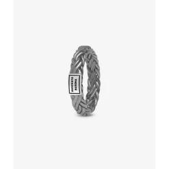 Buddha to Buddha Ring Katja XS Zwart Rhodium Shine Zilver Online