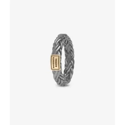 Buddha to Buddha Ring Katja XS Zwart Rhodium Shine Goud 14kt Outlet