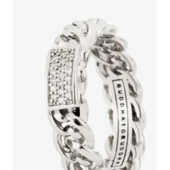 Buddha to Buddha Ring Nathalie Diamant Witgoud 14kt Outlet