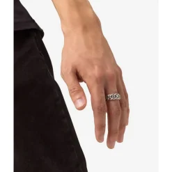 Buddha to Buddha Ring Nathalie Small Textuur Nathalie Zilver Sale