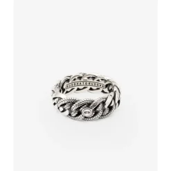 Buddha to Buddha Ring Nathalie Small Textuur Nathalie Zilver Sale