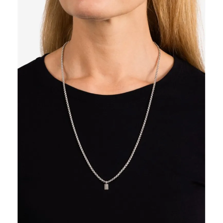 Buddha to Buddha Stacking Ketting Venetian Zilver 61-65 cm Discount