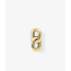 Buddha to Buddha Stacking Oorknopje Double Link Goud 14kt Single Piece Hot