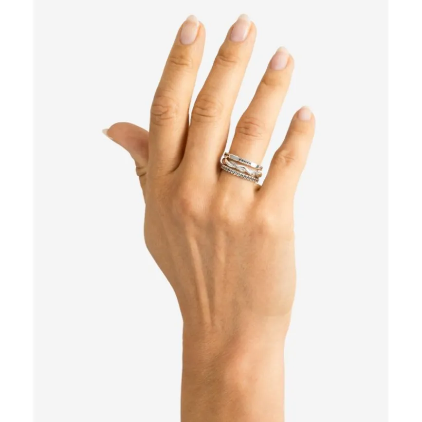 Buddha to Buddha Stacking Ring Barbara Mix Zilver Online