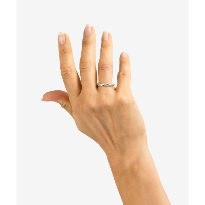 Buddha to Buddha Stacking Ring Katja Twist Zilver New